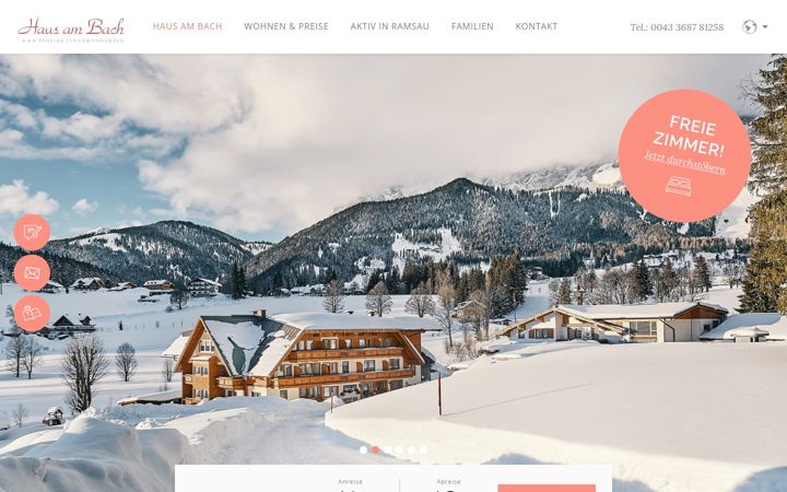 Screenshot of hausambach.at