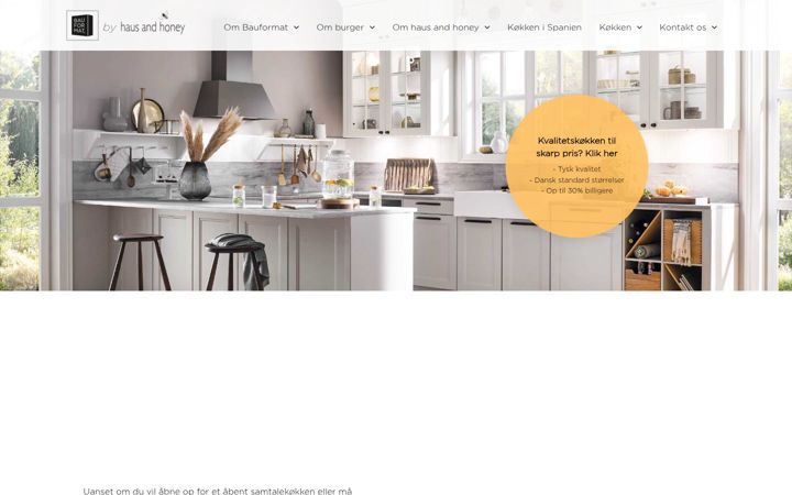 Screenshot of hausandhoney.dk