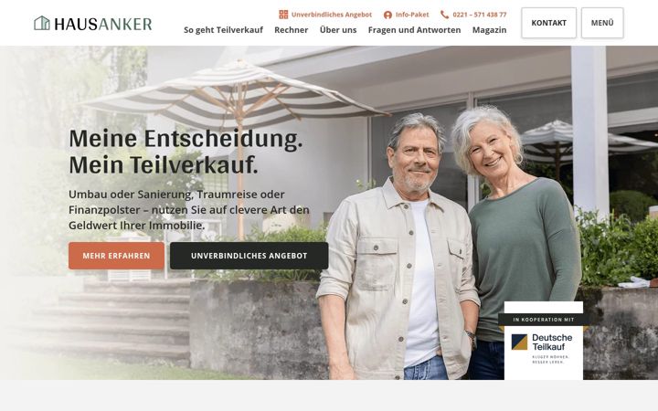 Képernyőkép: hausanker.de