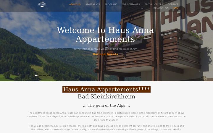 Screenshot of hausanna.eu