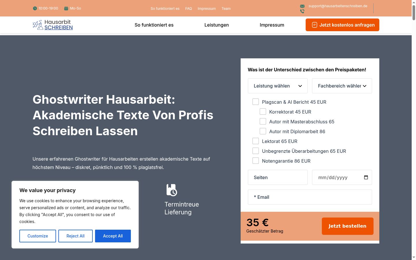 Screenshot tal-banner tal-kunsens muri qabel kwalunkwe interazzjoni