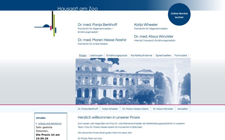 Képernyőkép: hausarzt-am-zoo.de