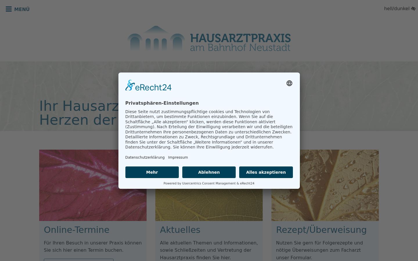 Screenshot tal-banner tal-kunsens muri qabel kwalunkwe interazzjoni