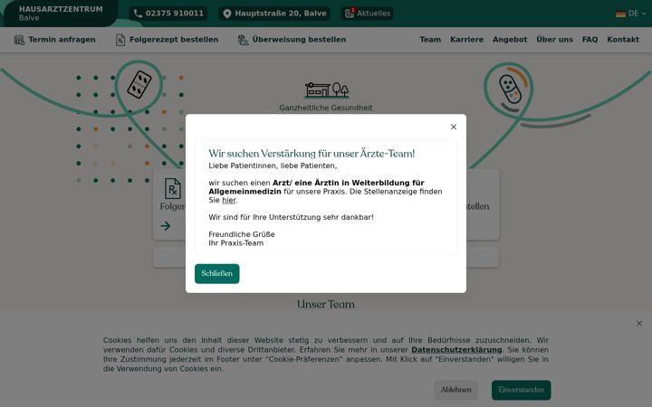 Képernyőkép: hausarzt-balve.de