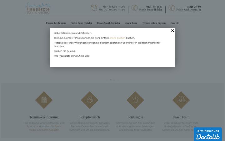 Képernyőkép: hausarzt-brs.de