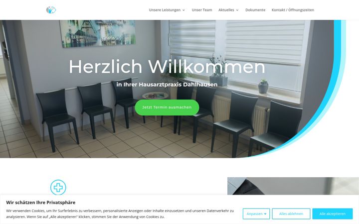 Screenshot of hausarzt-dahlhausen.de