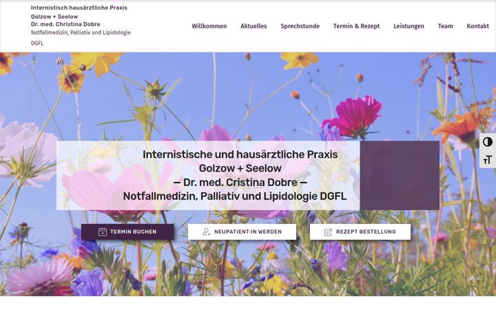 Screenshot of hausarzt-dobre.de