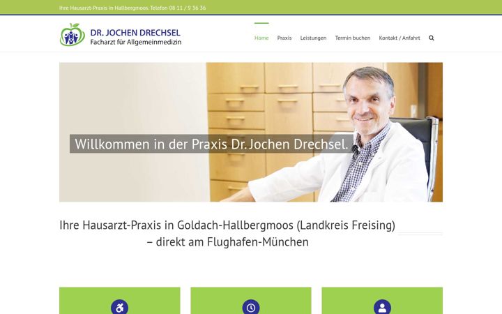 Screenshot of hausarzt-drechsel.de