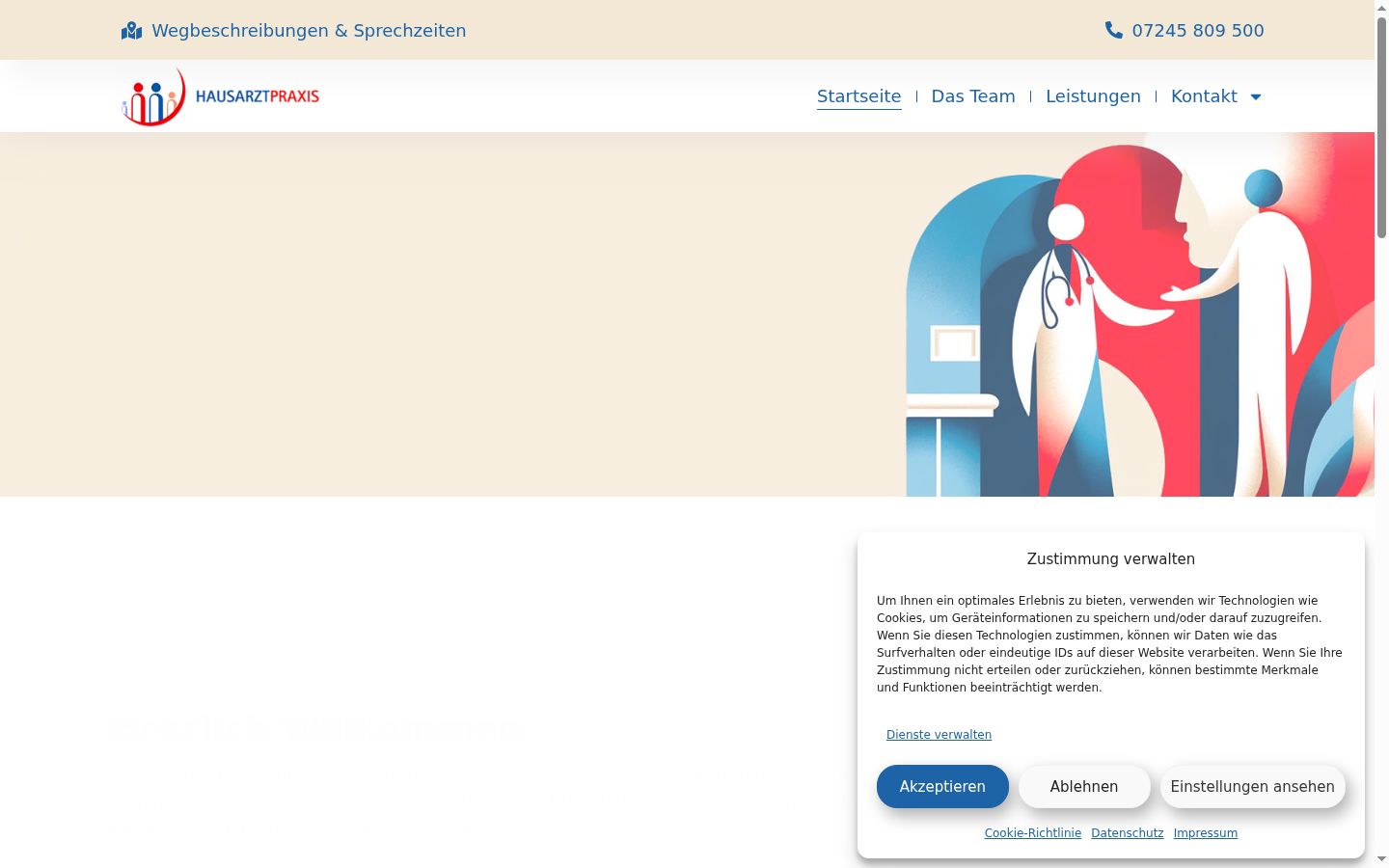 Screenshot tal-banner tal-kunsens muri qabel kwalunkwe interazzjoni