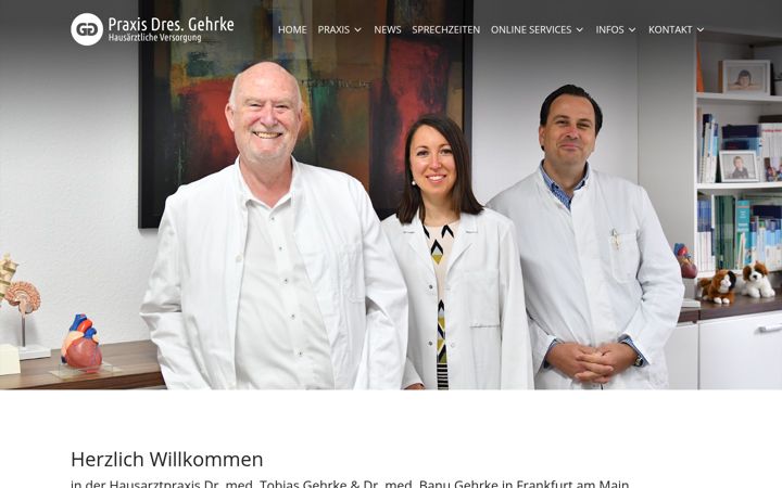 Screenshot of hausarzt-gehrke.de
