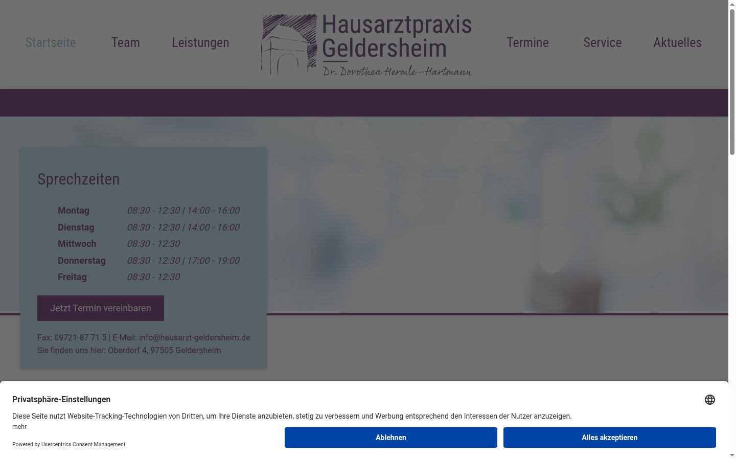 Snímek obrazovky baneru souhlasu zobrazeného před jakoukoli interakcí
