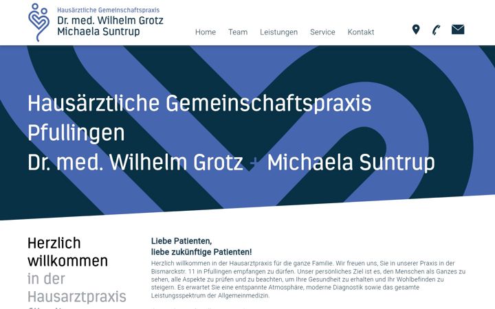 Screenshot του hausarzt-grotz-suntrup.de