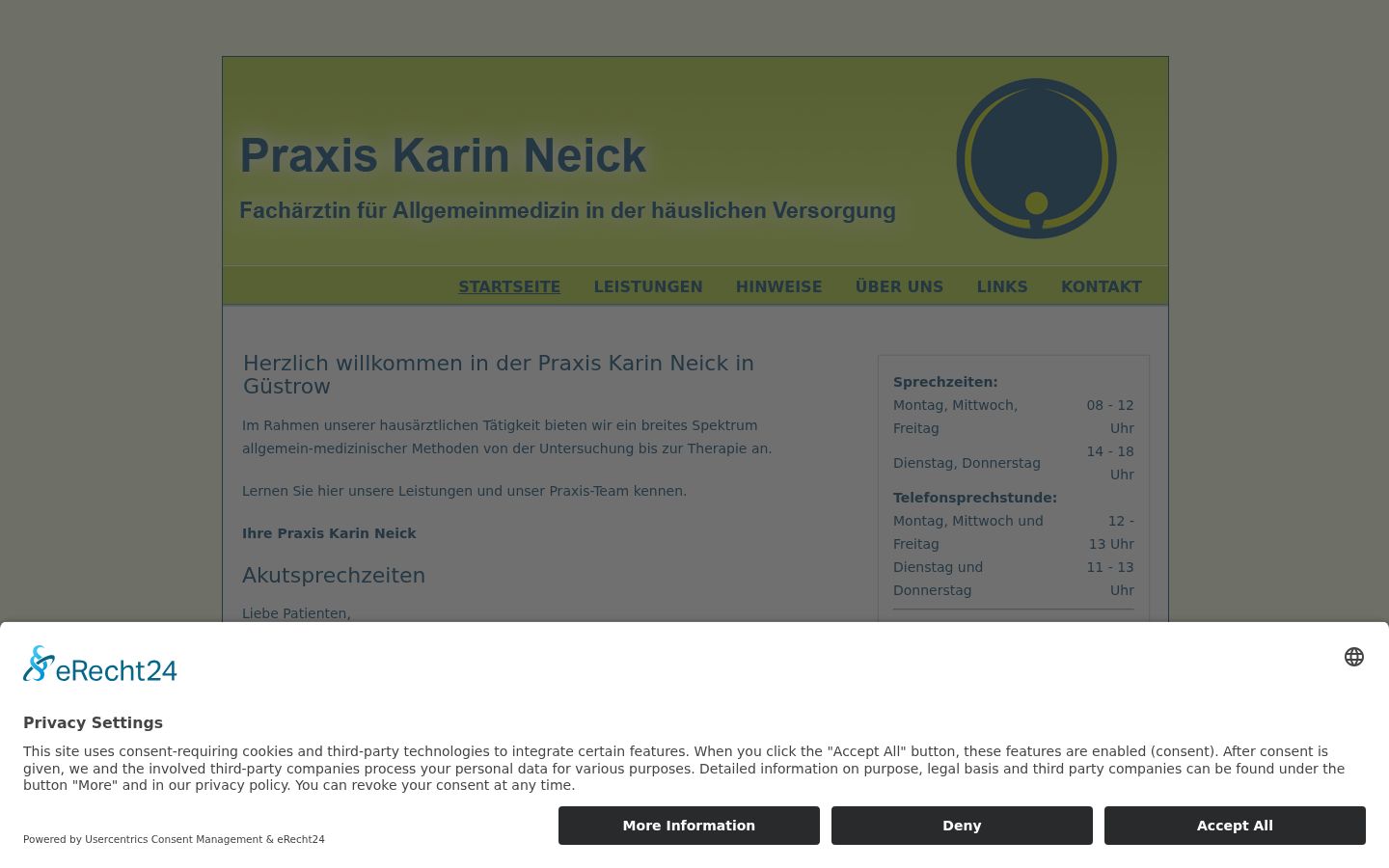Screenshot tal-banner tal-kunsens muri qabel kwalunkwe interazzjoni