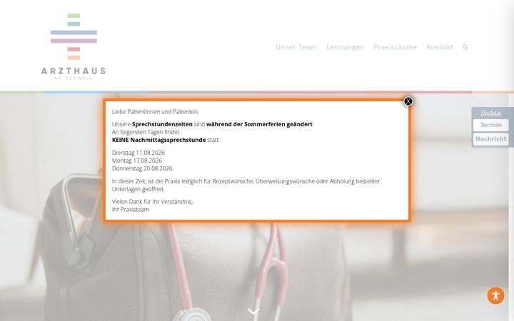 Képernyőkép: hausarzt-in-geldern.de
