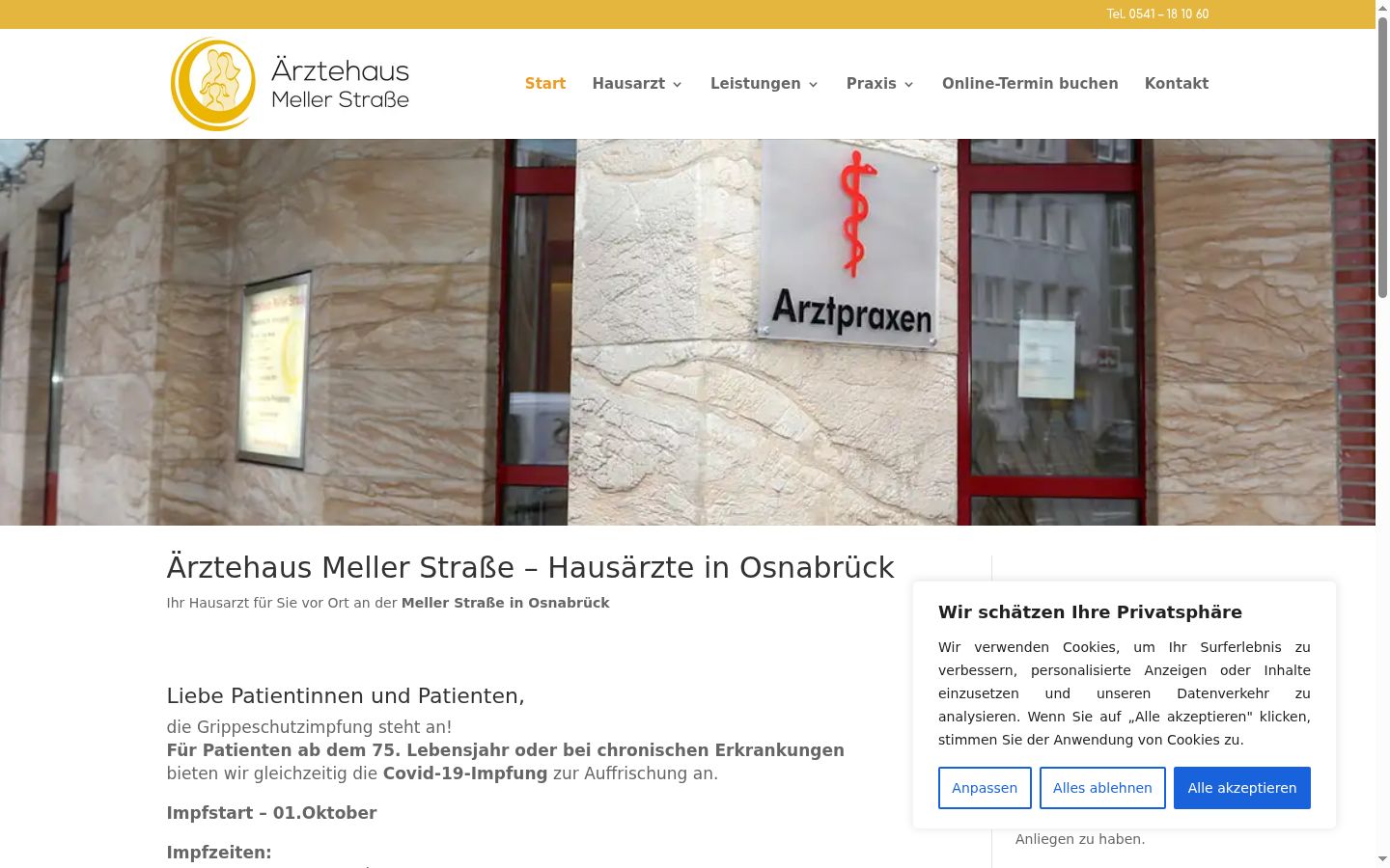 Screenshot tal-banner tal-kunsens muri qabel kwalunkwe interazzjoni