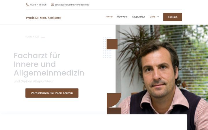 Screenshot of hausarzt-in-saarn.de