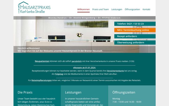 Képernyőkép: hausarzt-karl-lerbs-strasse.de