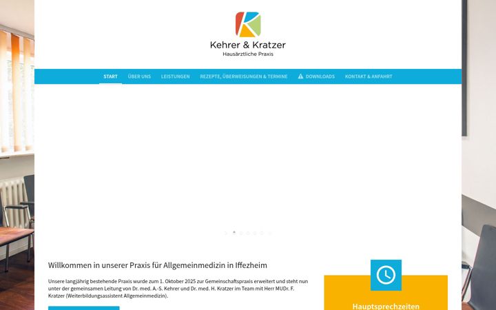 Screenshot of hausarzt-kehrer-kratzer.de