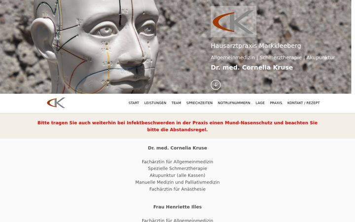 Screenshot of hausarzt-markkleeberg.de