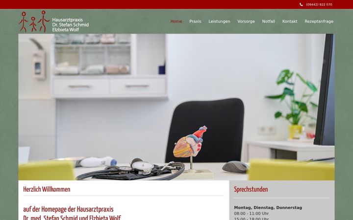 Screenshot of hausarzt-riedenburg.de