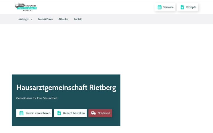 Screenshot of hausarzt-rietberg.de