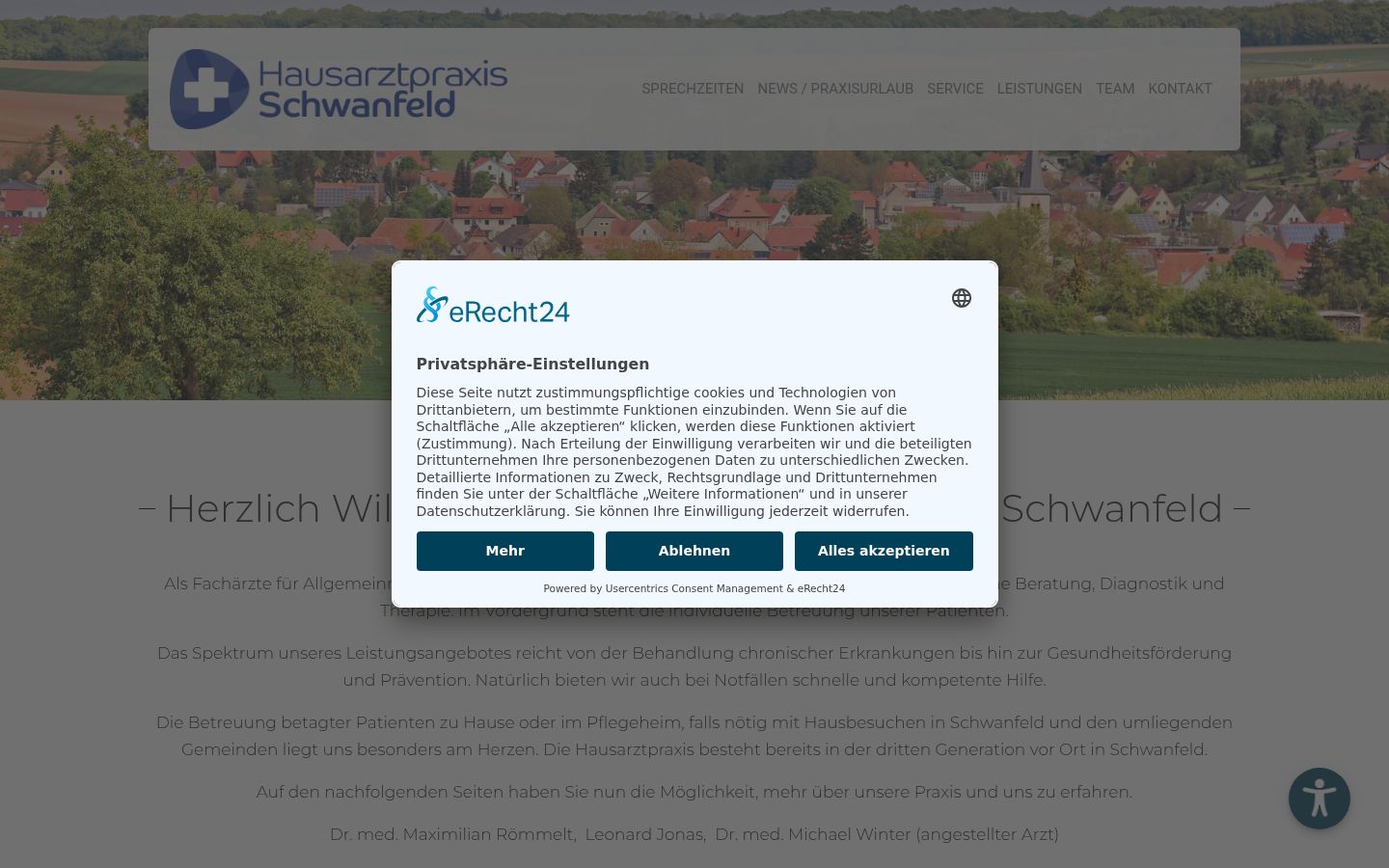 Screenshot tal-banner tal-kunsens muri qabel kwalunkwe interazzjoni