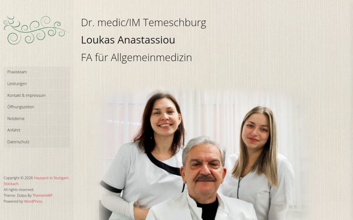 Screenshot of hausarzt-stoeckach.de