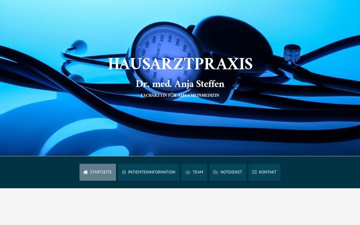 Screenshot of hausarzt-wolgast.de