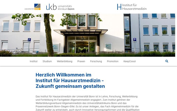 Screenshot of hausarztmedizin-bonn.de