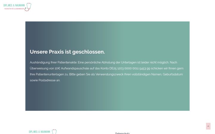 Screenshot of hausarztpankow.de