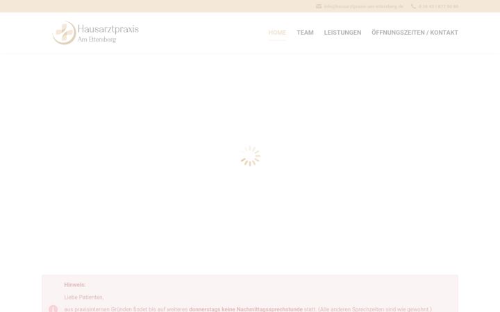 Screenshot of hausarztpraxis-am-ettersberg.de