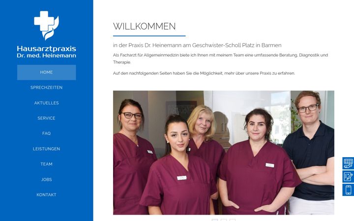 Screenshot of hausarztpraxis-barmen.de