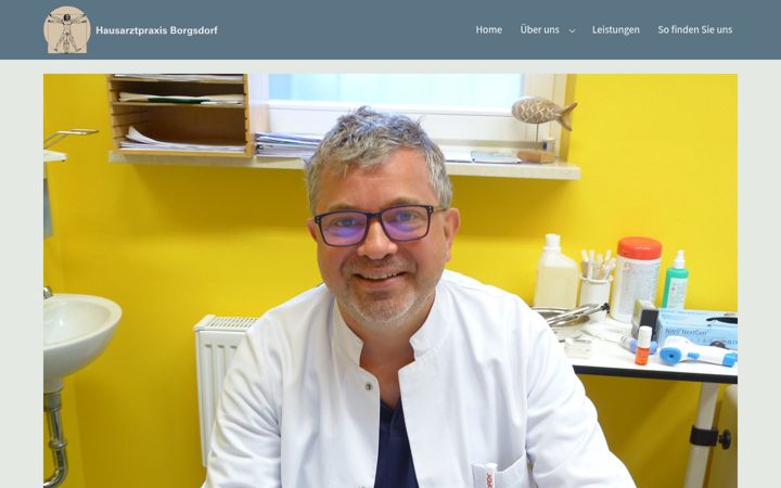 Screenshot of hausarztpraxis-borgsdorf.de