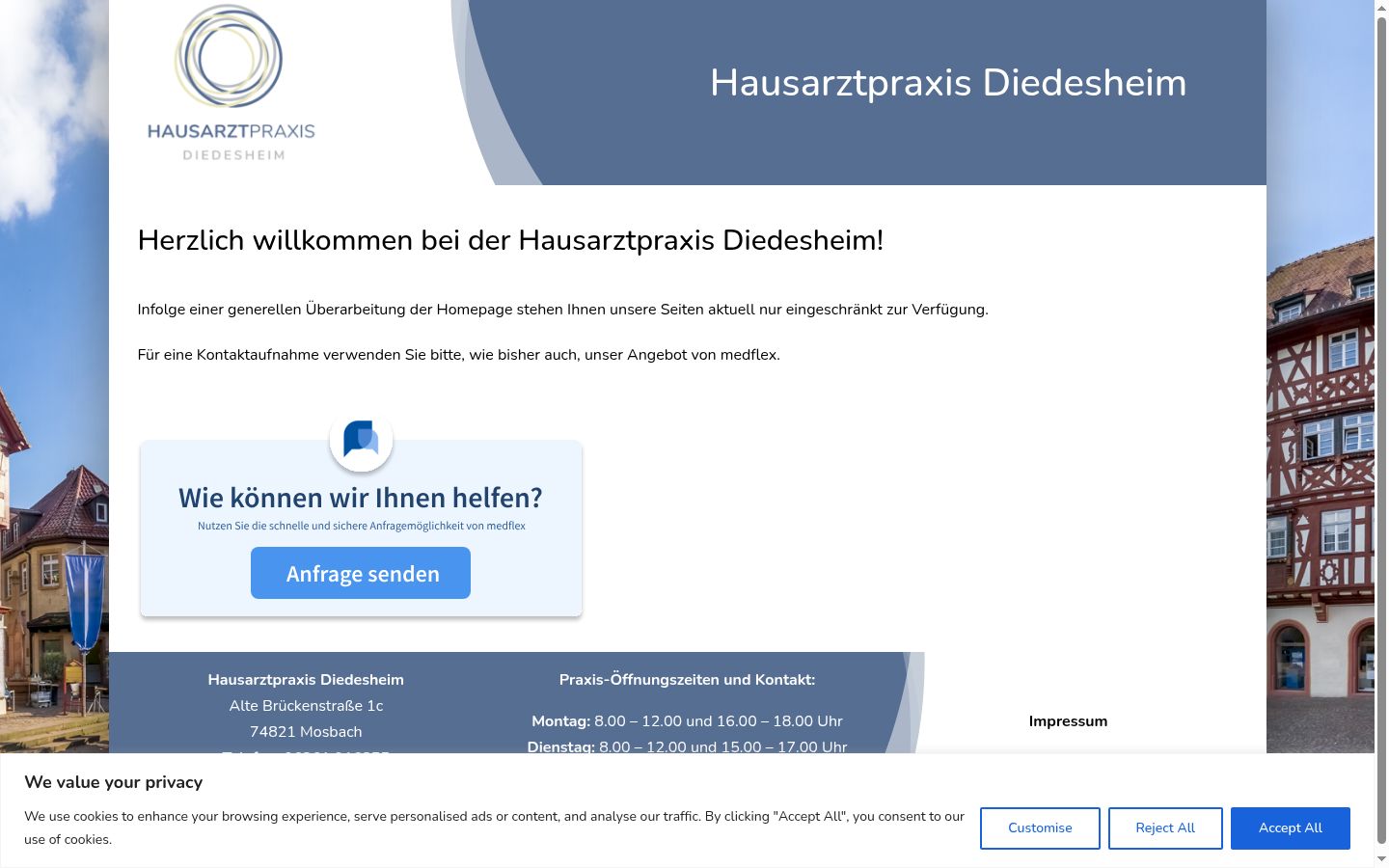 Screenshot tal-banner tal-kunsens muri qabel kwalunkwe interazzjoni