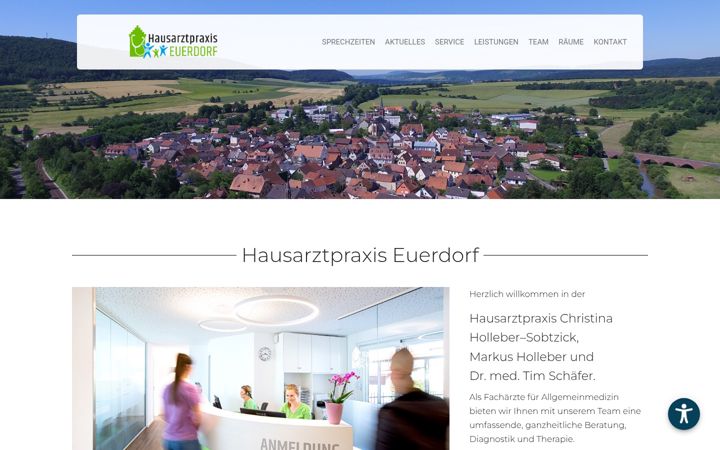 Screenshot of hausarztpraxis-euerdorf.de