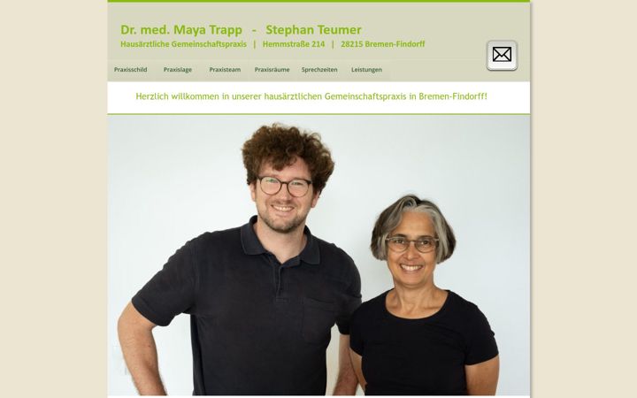Screenshot di hausarztpraxis-findorff.de