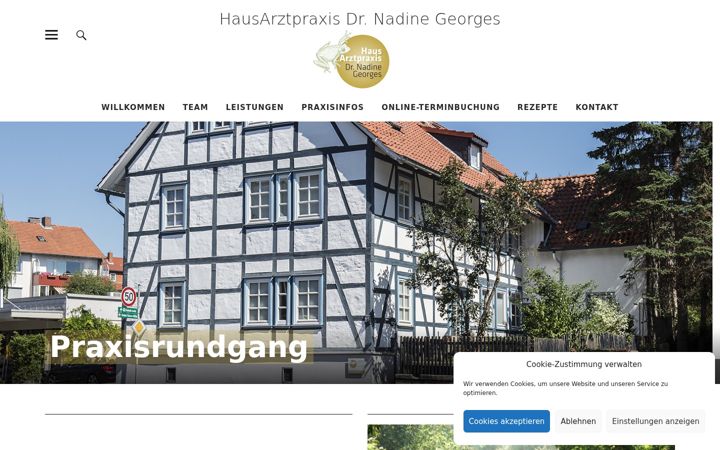 Screenshot of hausarztpraxis-georges.de