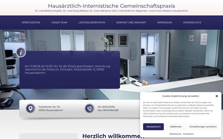 Screenshot von hausarztpraxis-heusenstamm.de
