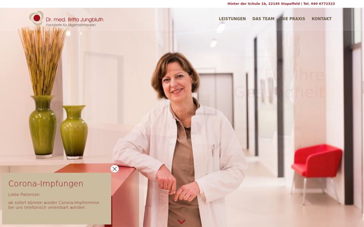 Screenshot of hausarztpraxis-in-stapelfeld.de