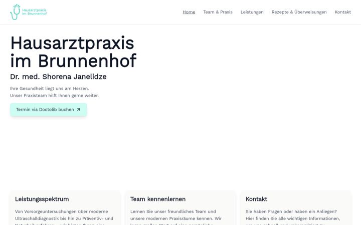 Screenshot of hausarztpraxis-janelidze.de
