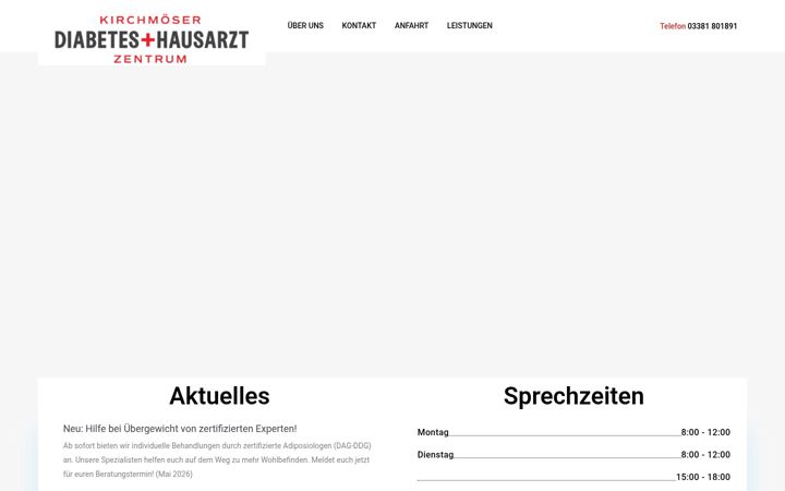 Snímek obrazovky hausarztpraxis-kirchmoeser.de