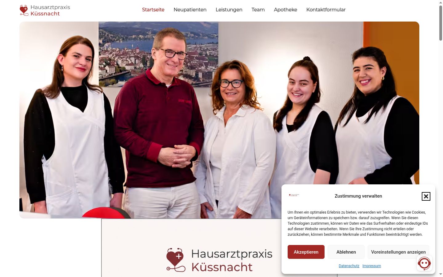 Képernyőkép a bármilyen interakció előtt megjelenő hozzájárulási bannerről