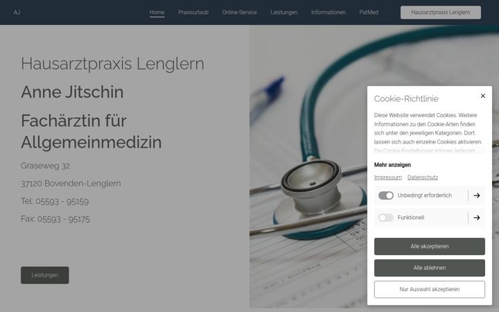 Screenshot of hausarztpraxis-lenglern.de
