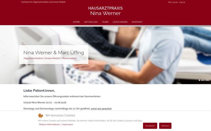 Screenshot of hausarztpraxis-ratingen.de