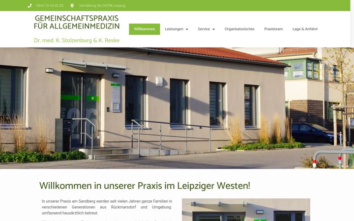 Snímek obrazovky hausarztpraxis-rueckmarsdorf.de