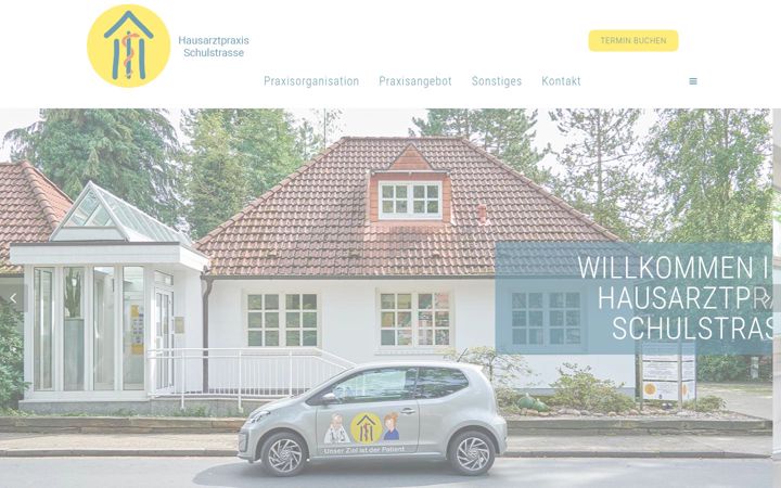 Screenshot of hausarztpraxis-schulstrasse.de