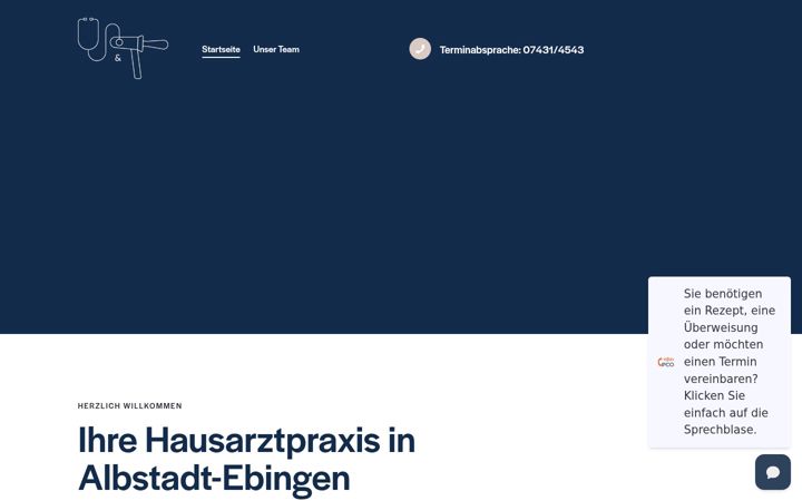 Screenshot of hausarztpraxis-sonnenstrasse.de
