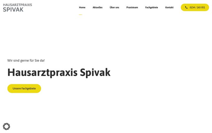 Screenshot of hausarztpraxis-spivak.de