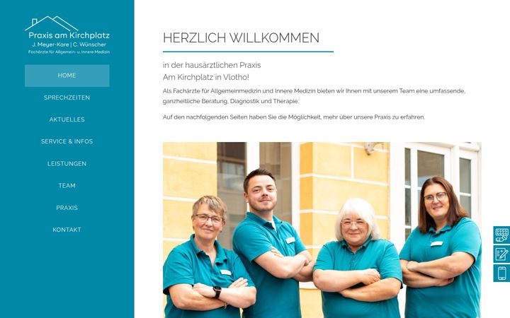 Snímek obrazovky hausarztpraxis-vlotho.de