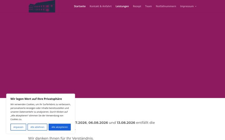 Snímek obrazovky hausarztpraxisjohne.de